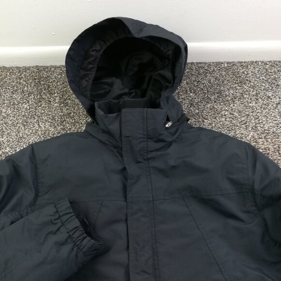 LL Bean Jacket Full-Zip Thinsulate Hooded Boys XL 18 Black Packable Hood 271259 - Picture 2 of 12
